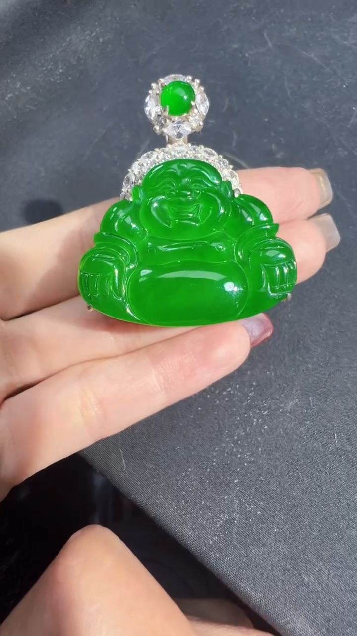 【闪购商品】定制翡翠未镶嵌佛公1