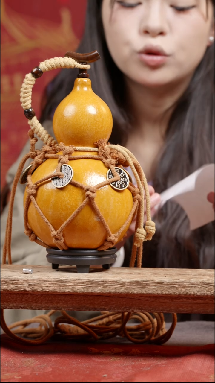 498号大漆真葫芦装热水装酒