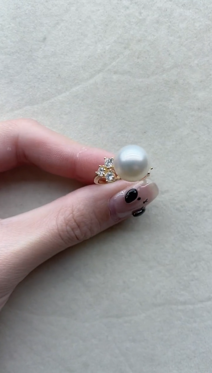 【闪购商品】海水珍珠戒指银S925镶嵌51