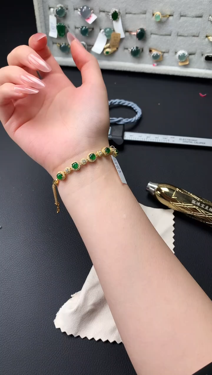 【闪购商品】翡翠戒指银S925镶嵌651414