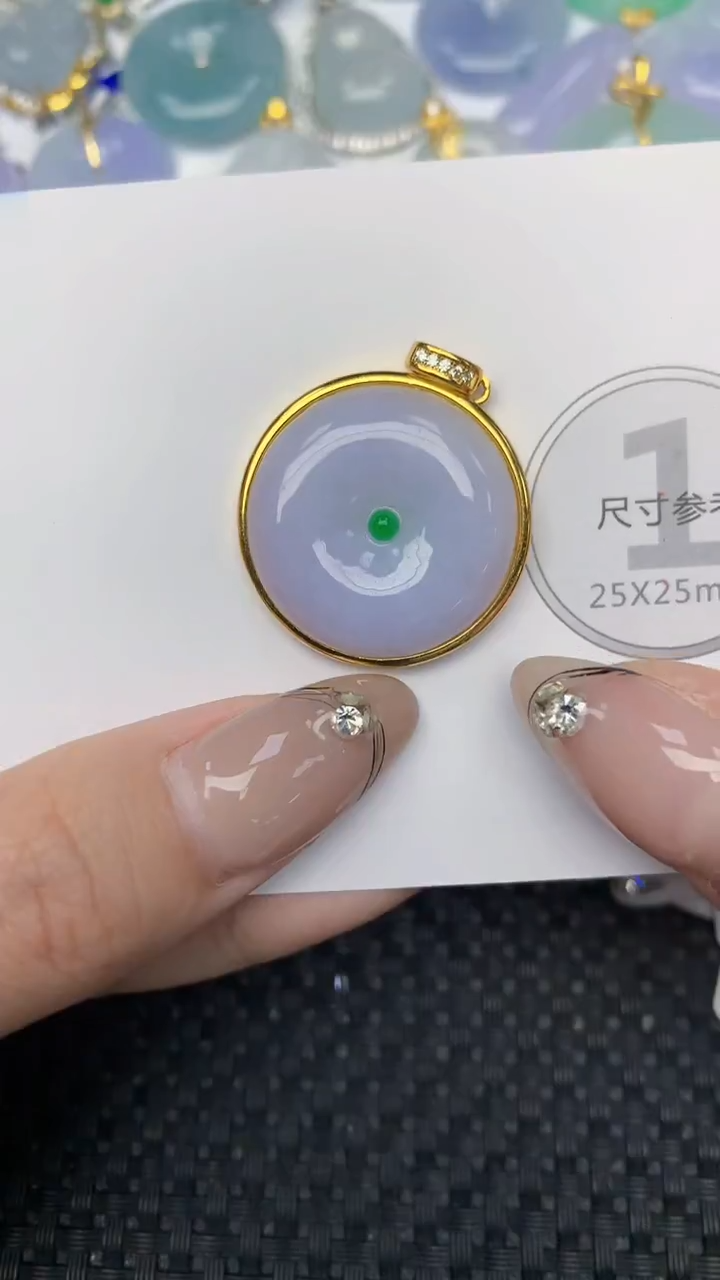 颈饰未镶嵌翡翠天然缅甸翡翠a货百元以上9元证书费自理