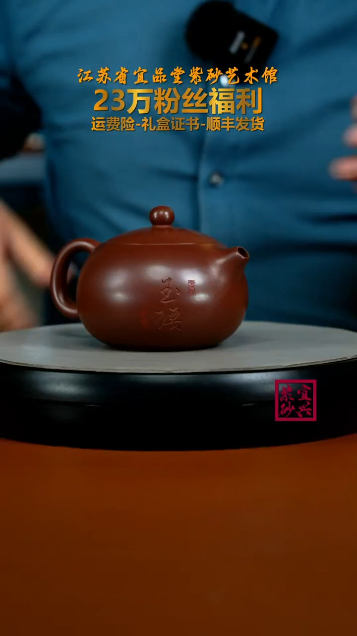茶壶紫砂李传荣龙血砂玉瑶西施260CC