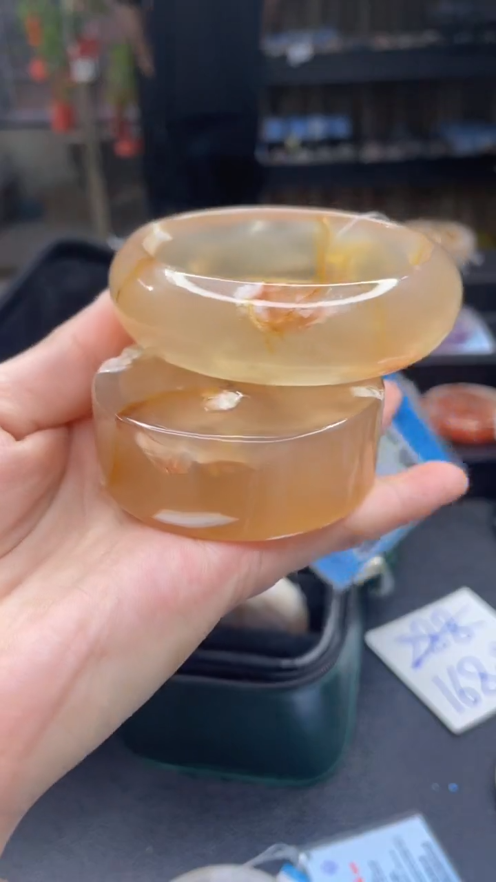 石英质玉手镯未镶嵌A27(59圈赠送镯心)