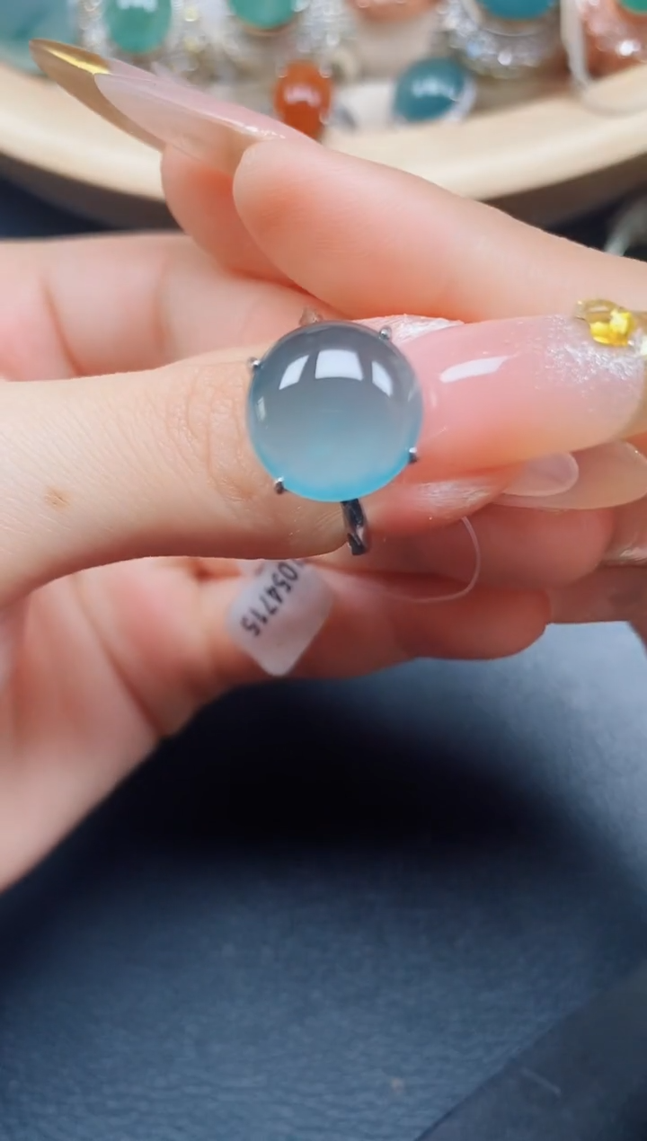 【闪购商品】翡翠戒指银S925镶嵌翡翠