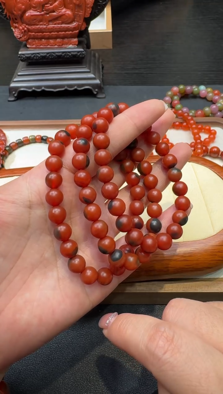 玛瑙/玉髓手串未镶嵌S0708-S1008-224多样性一件