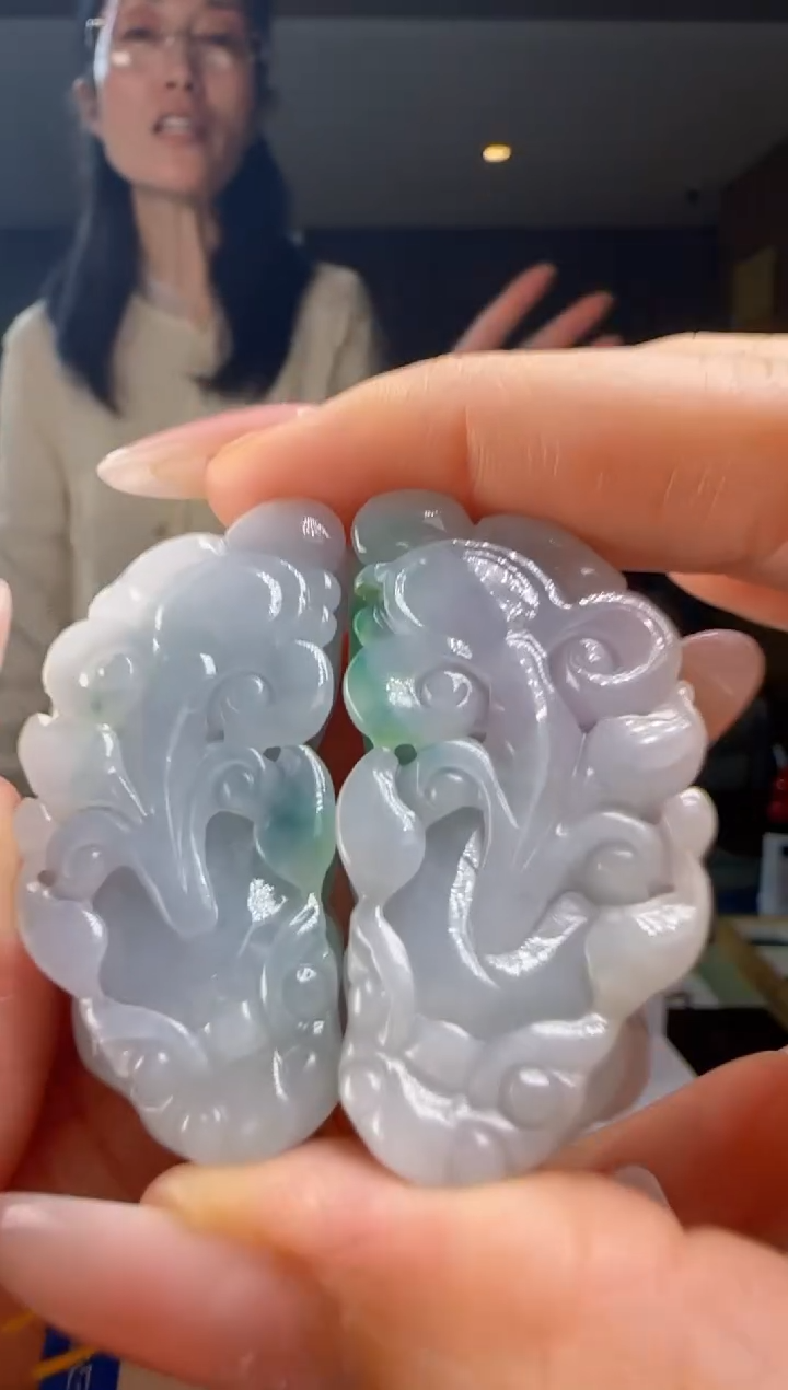 颈饰未镶嵌翡翠一对YJ@@WS1WX40531