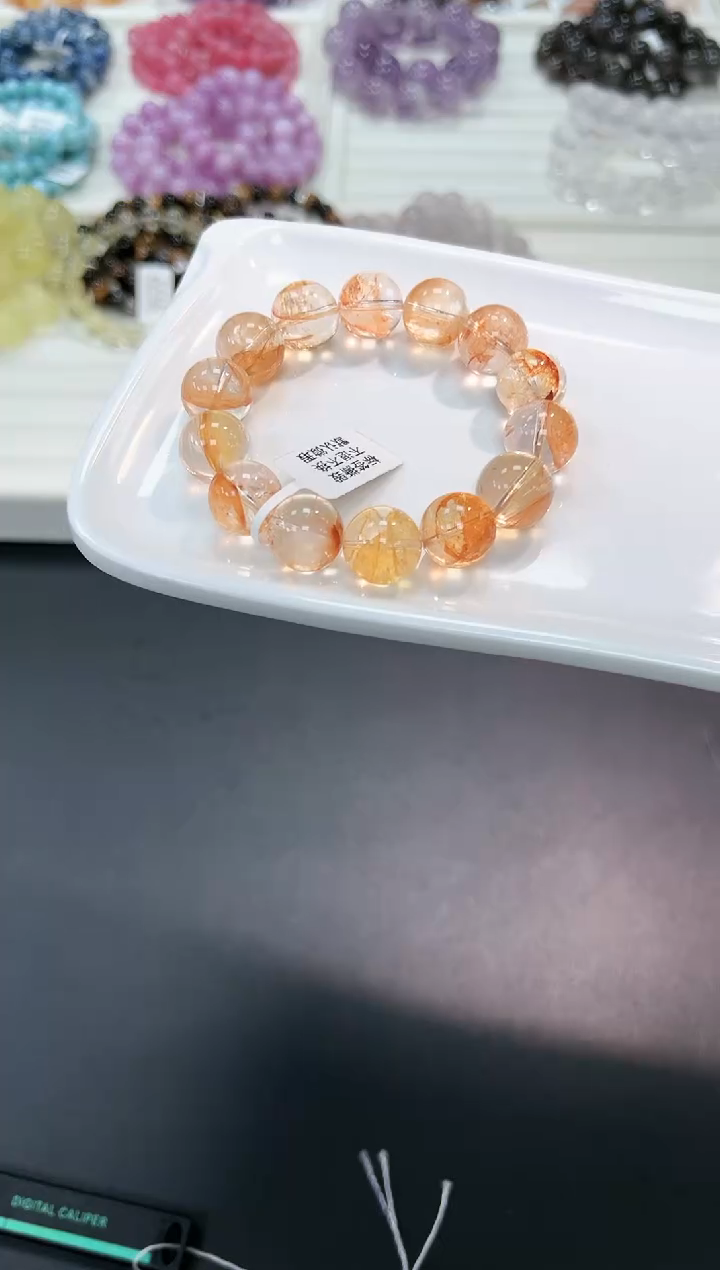 【闪购商品】水晶手串未镶嵌84f多样性发其一/1条14mm默认微瑕
