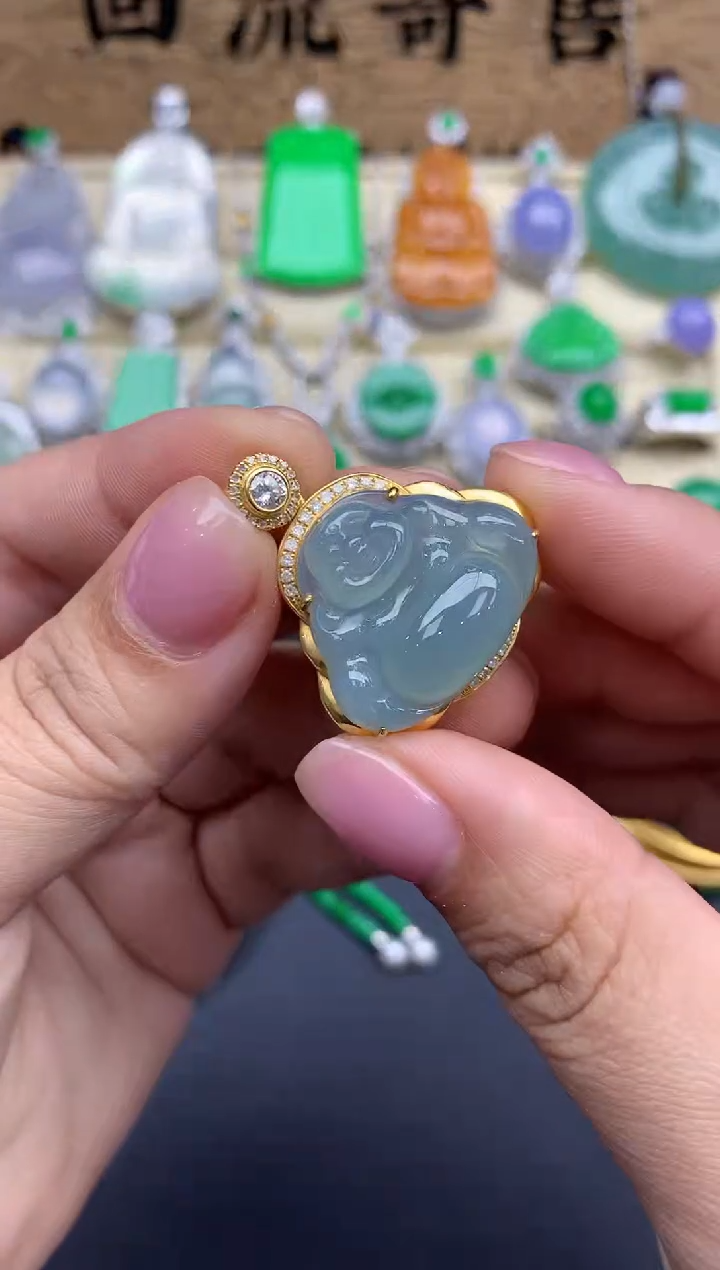 【闪购商品】翡翠颈饰18K金镶嵌152-中国好珍宝