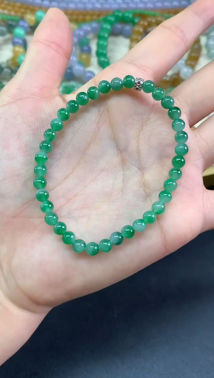 未镶嵌手串翡翠手串|4980