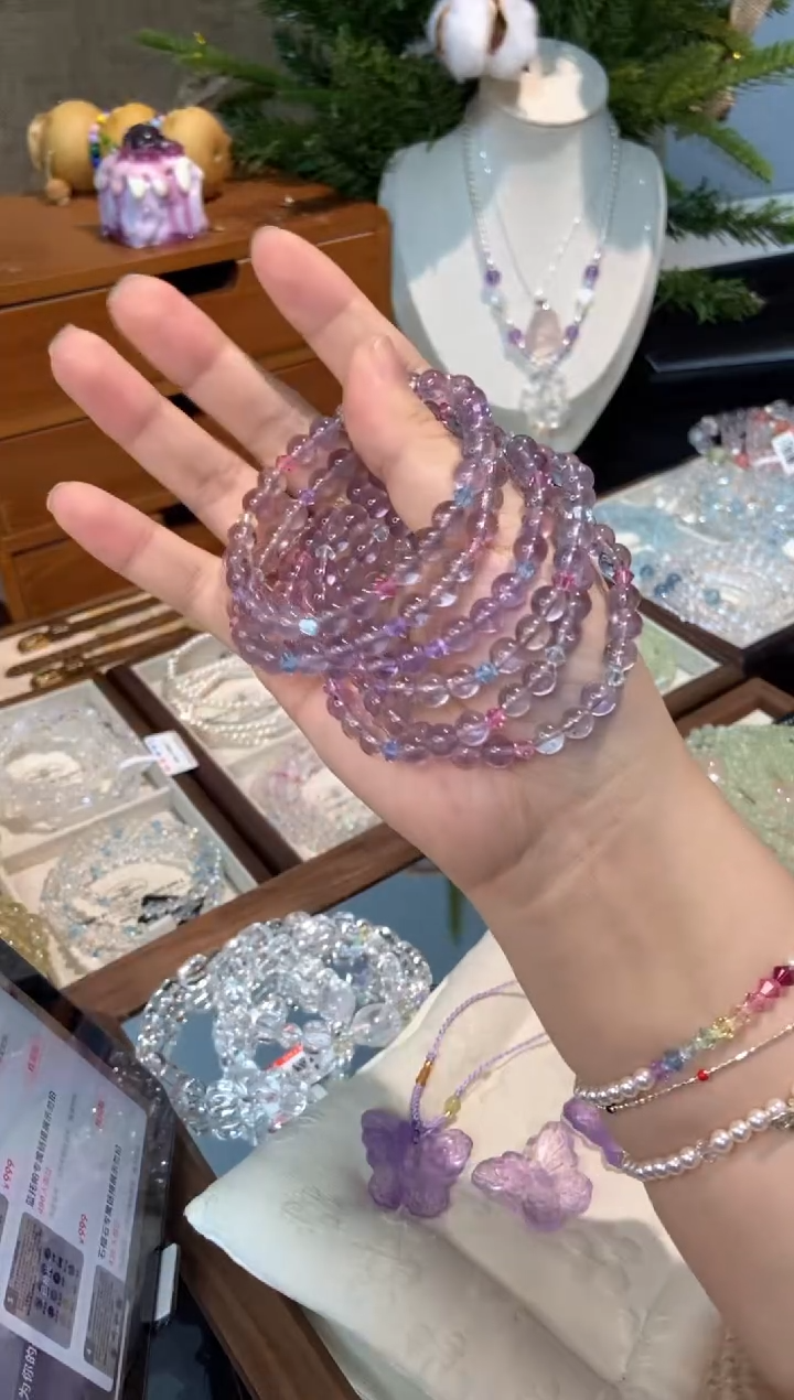 未镶嵌手串水晶孤品捡漏均匀瑕疵介意勿拍