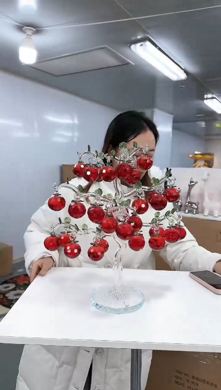 【闪购商品】无铅玻璃花间集0041苹果36挂