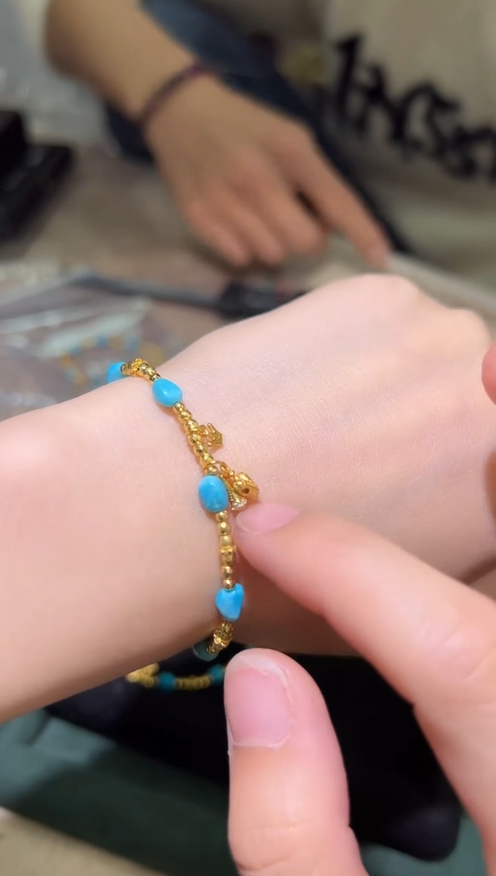 【闪购商品】青金石手链银S925镶嵌0119s044多样性发一