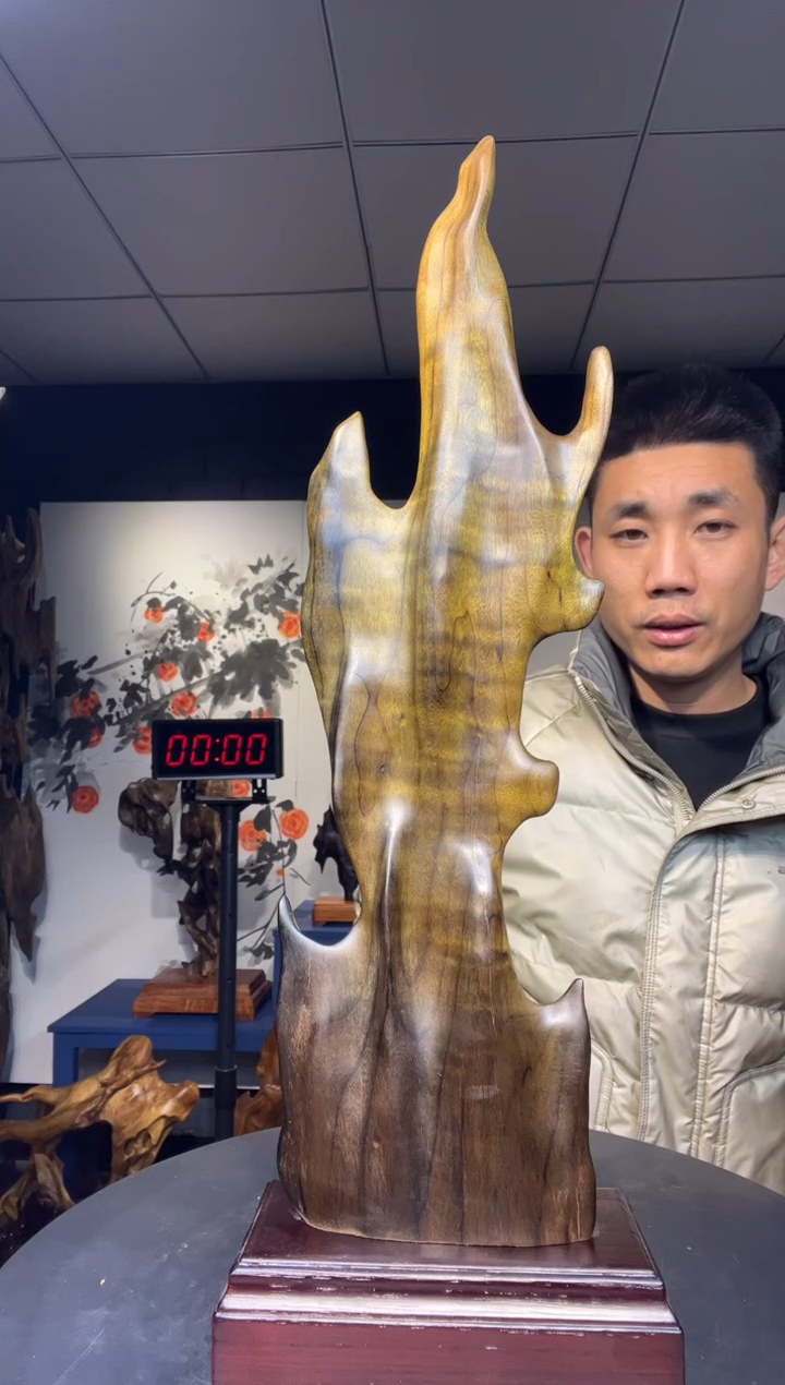 【闪购商品】金丝楠木雕金丝楠木工艺品摆件