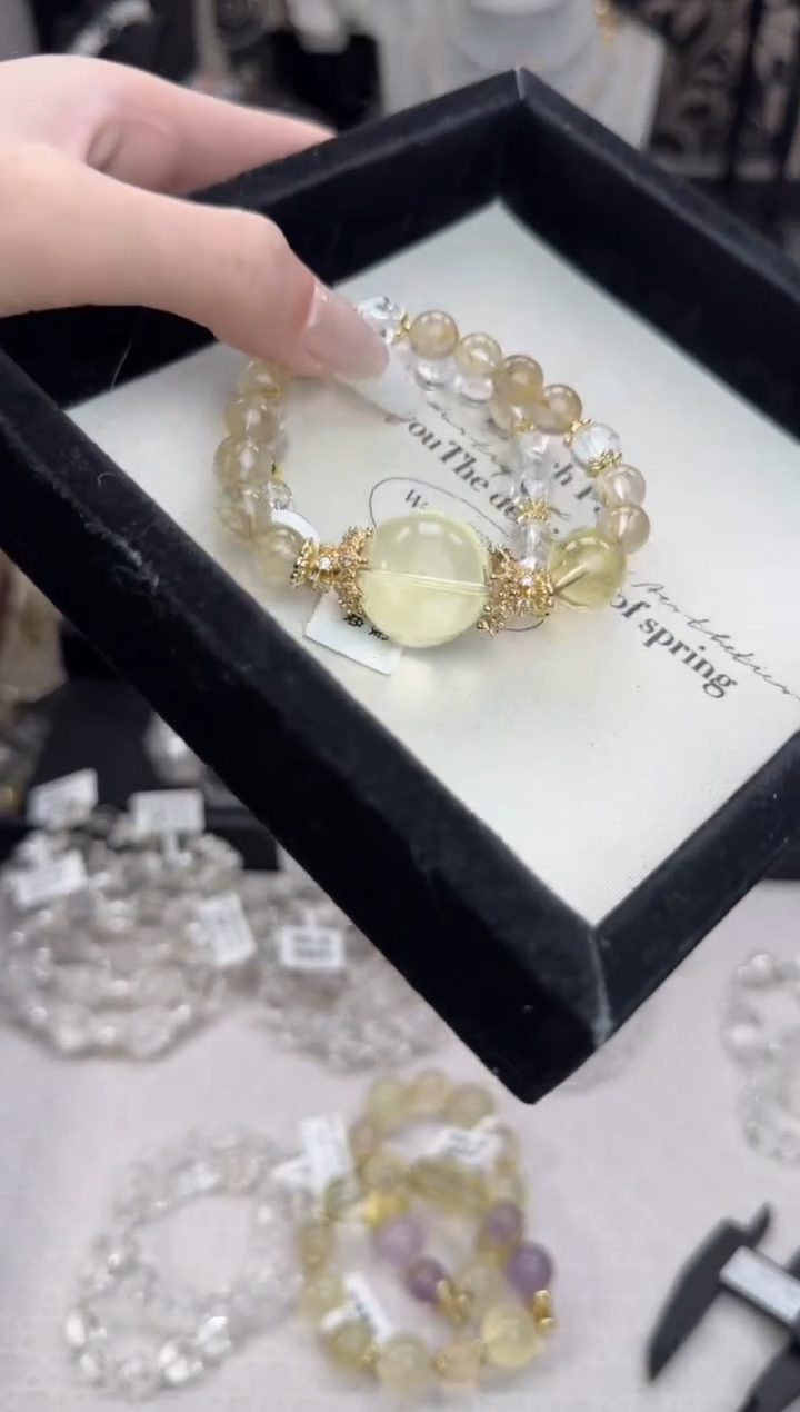 水晶手链未镶嵌天然水晶 多样性发货