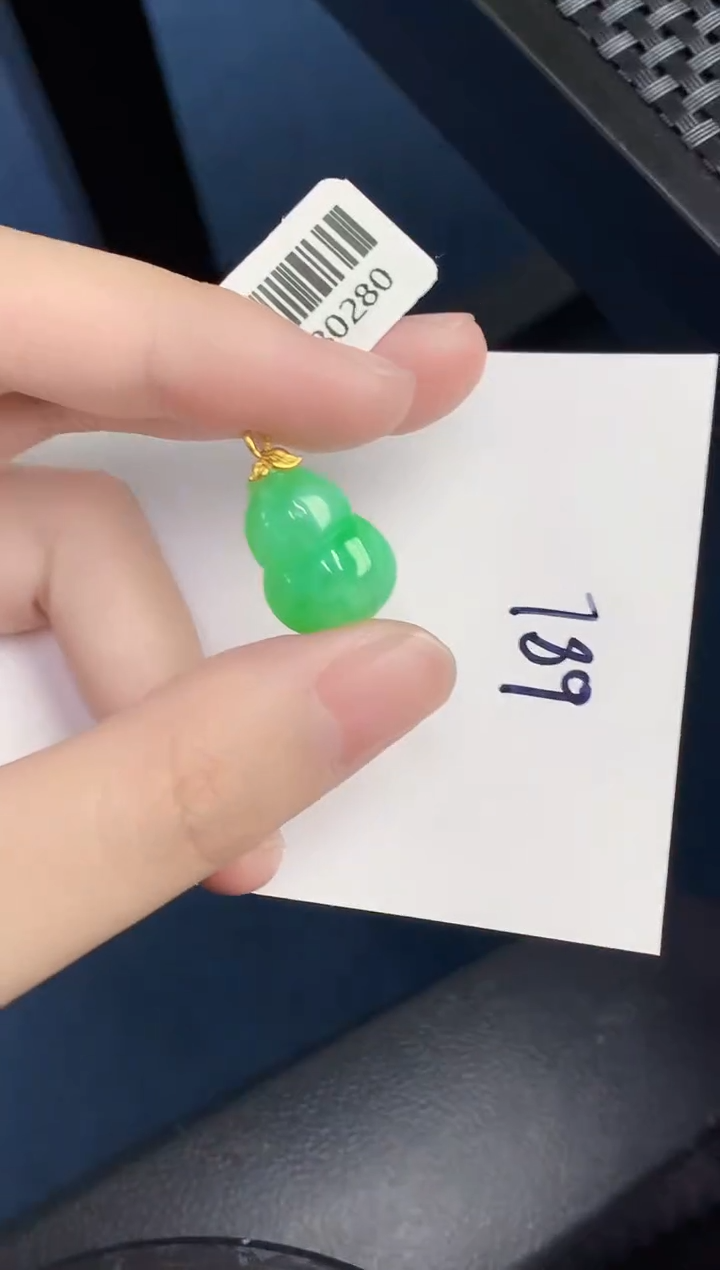 【闪购商品】翡翠颈饰18K金镶嵌000000000