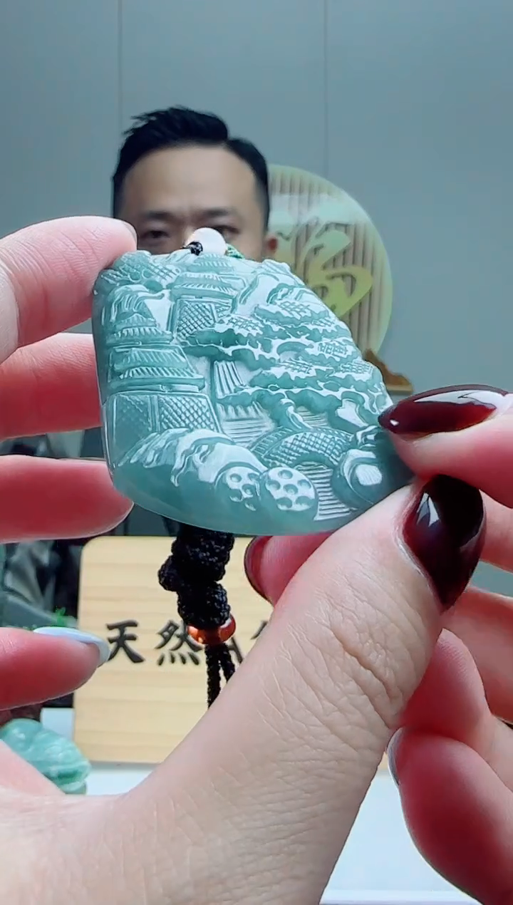 颈饰未镶嵌翡翠天然A货翡翠  多样性发其一