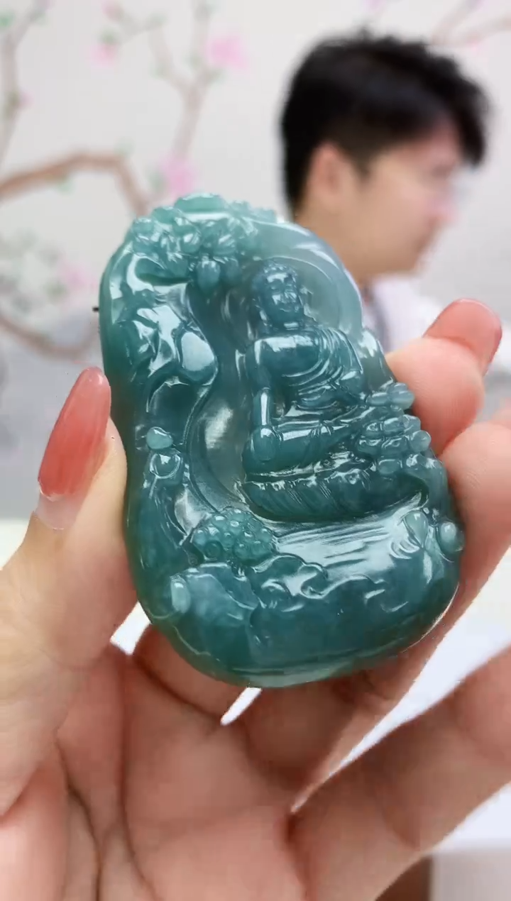 定制翡翠未镶嵌005xm-毛货阿弥55