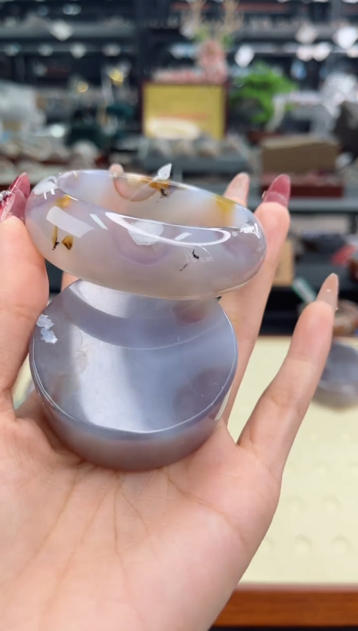 【闪购商品】石英质玉手镯未镶嵌55圈口（赠品镯心）6451628