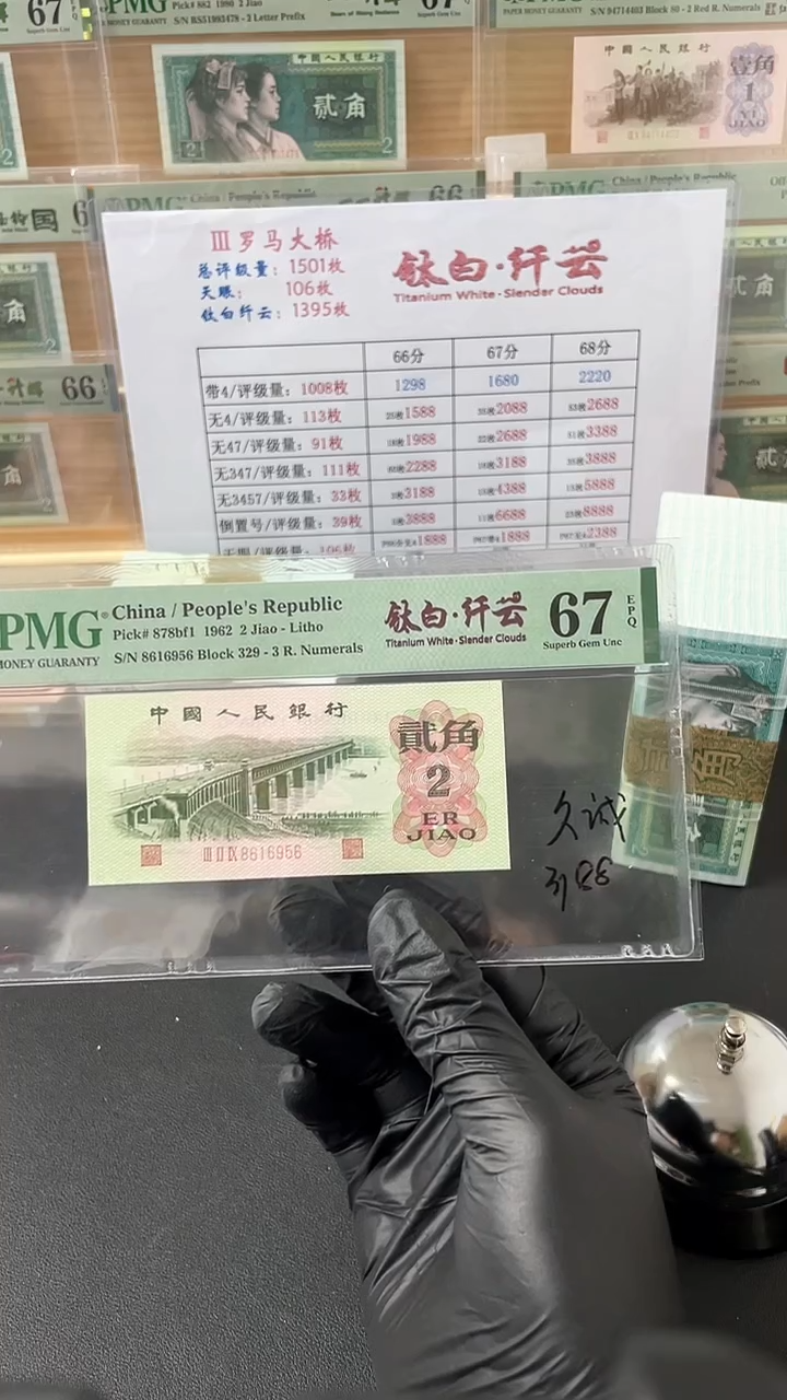 【闪购商品】三版贰角钛白纤云PMG67分无347不挑