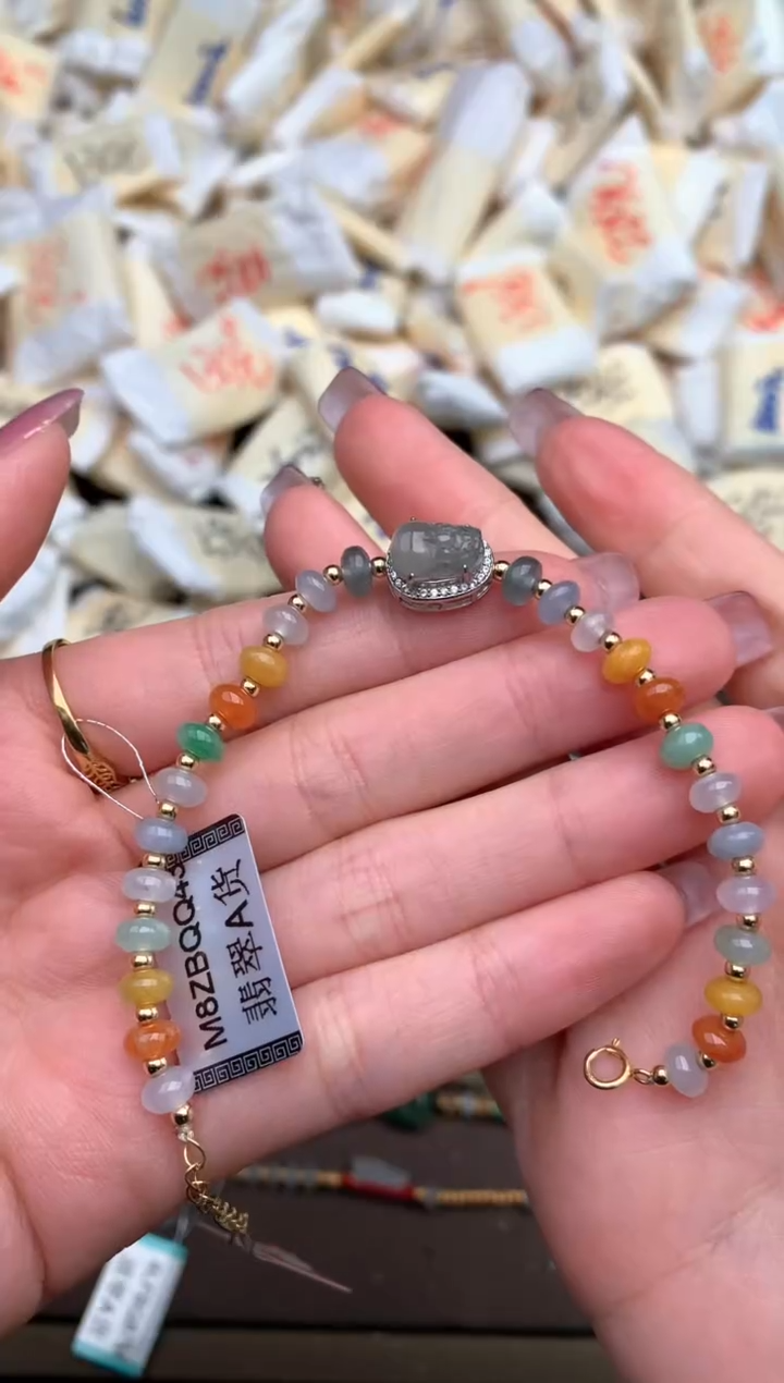【闪购商品】翡翠手链银S925镶嵌—