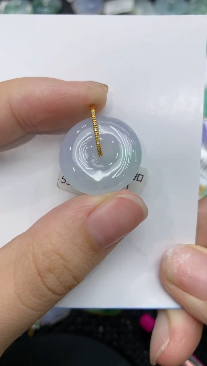 【闪购商品】翡翠颈饰18K金镶嵌111111111