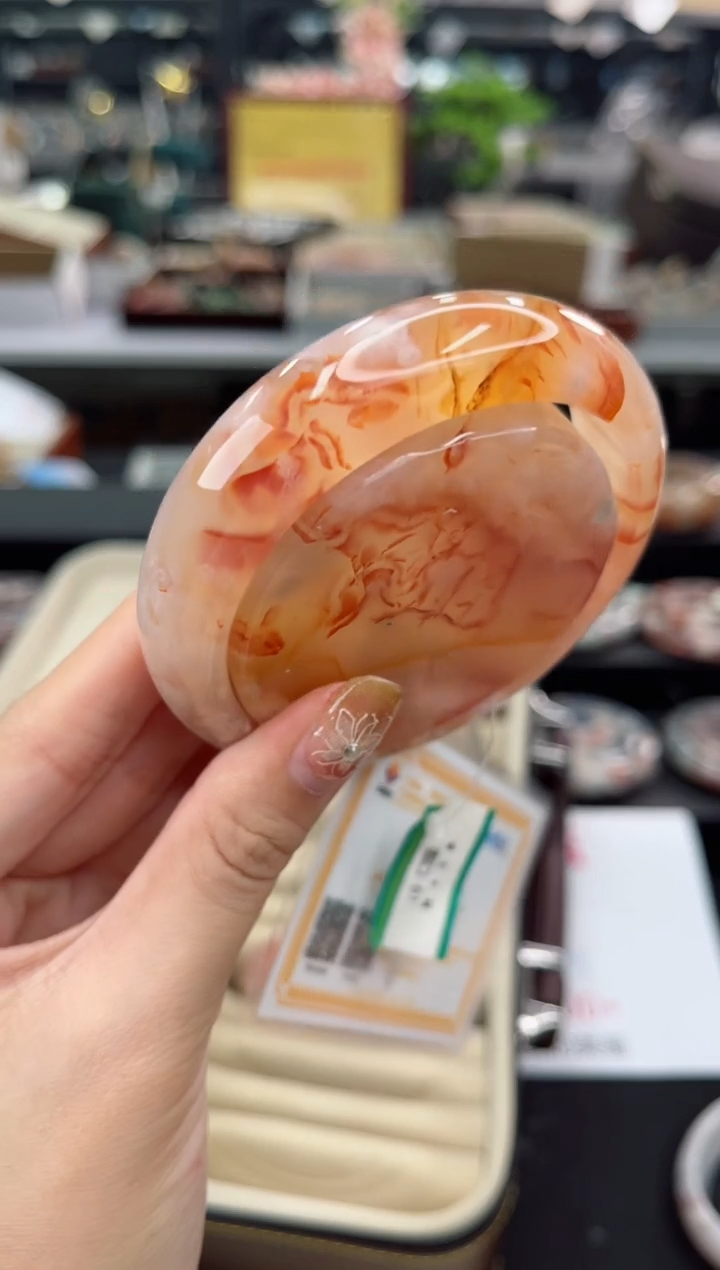 【闪购商品】石英质玉手镯未镶嵌61圈口（赠品镯心）S9892