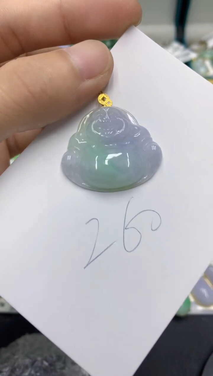 翡翠18K金镶嵌颈饰翡翠