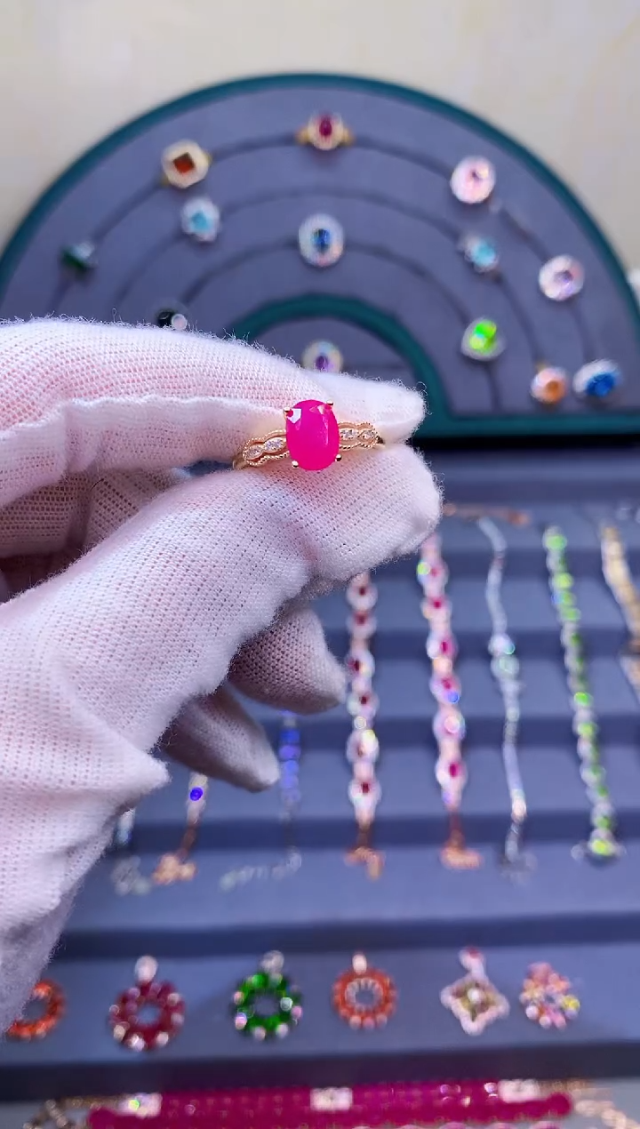 【闪购商品】红宝石戒指银S925镶嵌2