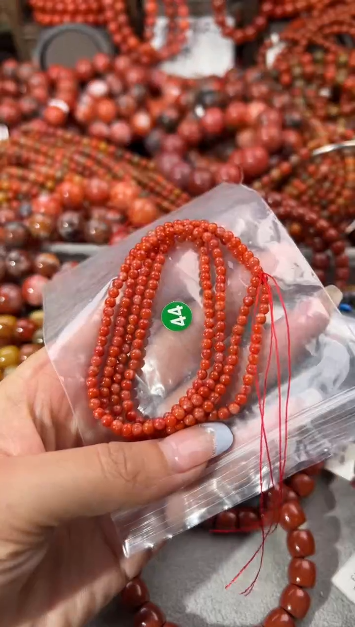 未镶嵌手串南红玛瑙3+