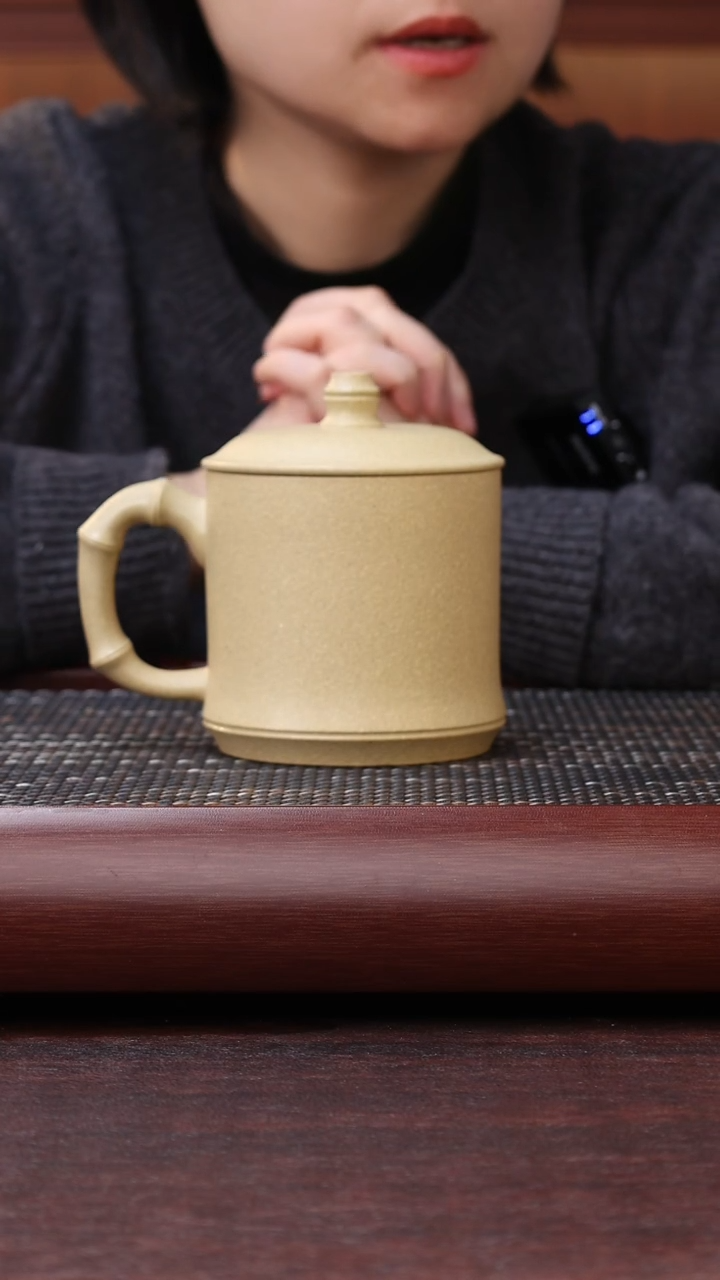 【闪购商品】紫砂茶杯本绿竹节杯