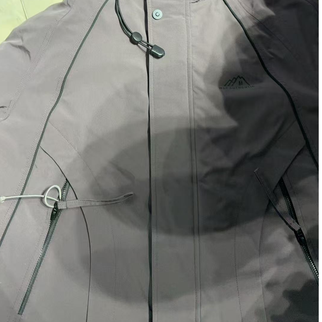 Y915#紫色#【Y】保暖冬季宽松潮牌连帽休闲百搭外套