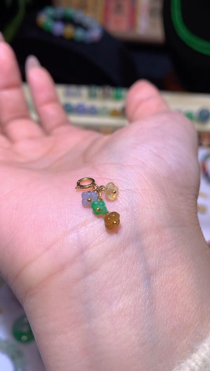 【闪购商品】定制翡翠未镶嵌小桂花滴流 520+52