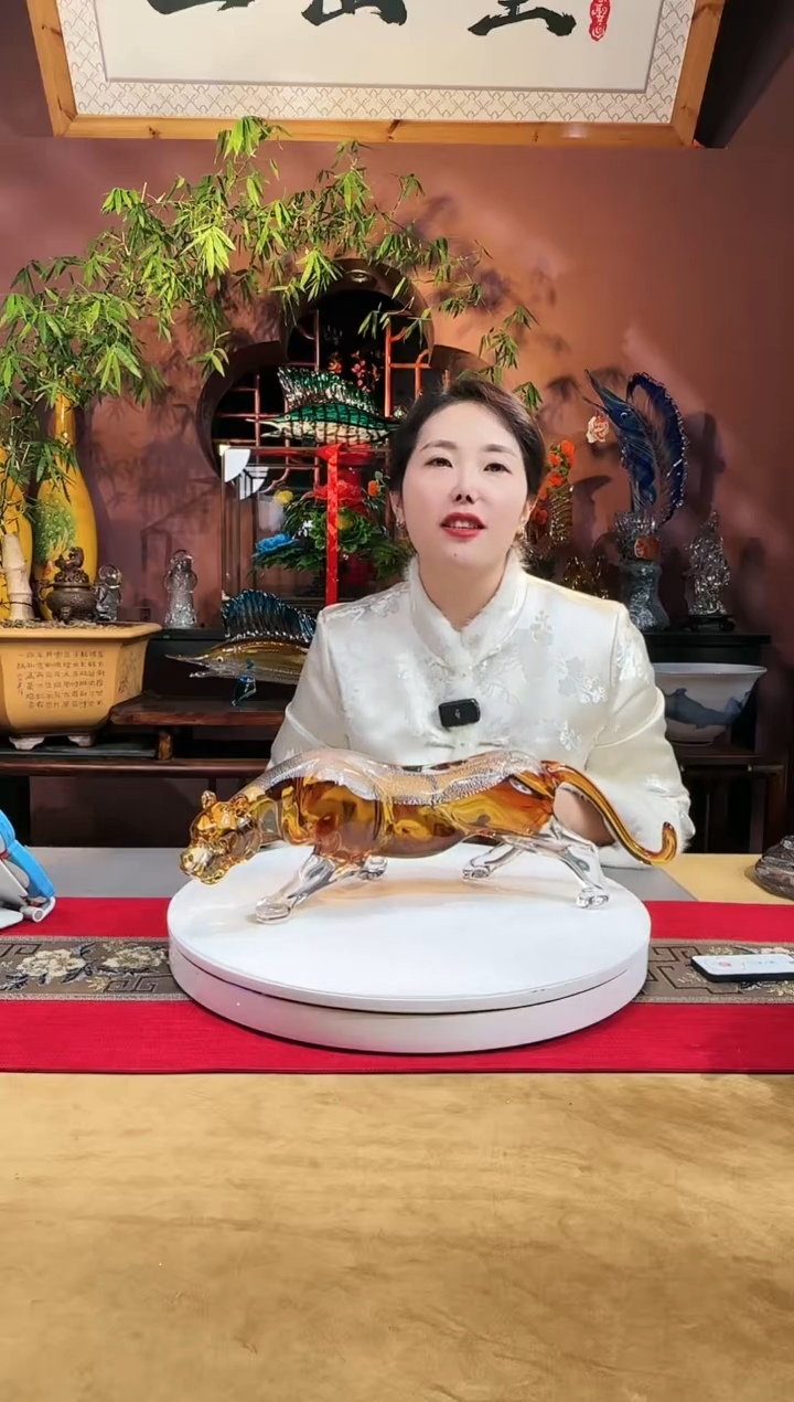 【闪购商品】琉璃手工艺品金钱豹