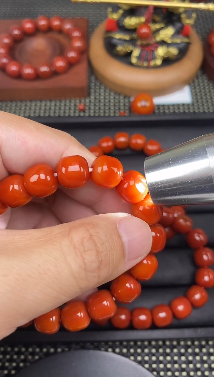 未镶嵌南红玛瑙珠宝半成品11mm手串