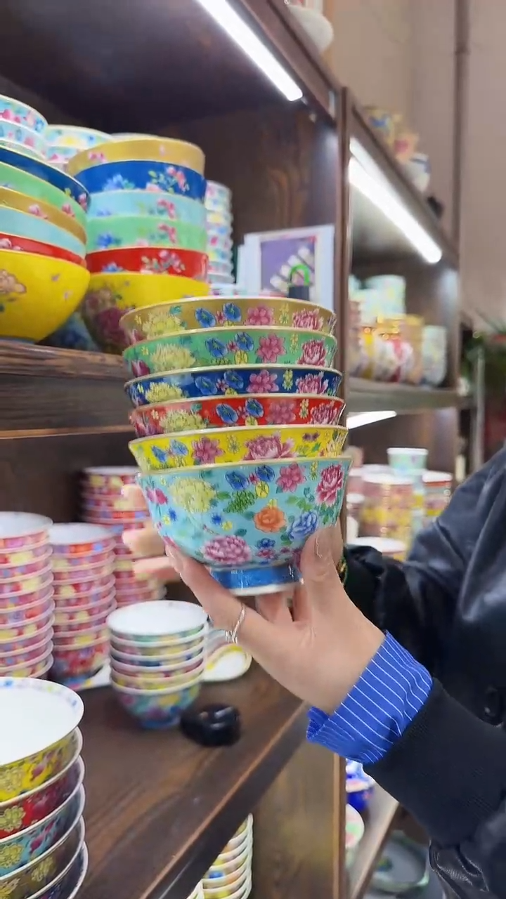 【闪购商品】瓷片5英寸饭碗6个景德镇餐具