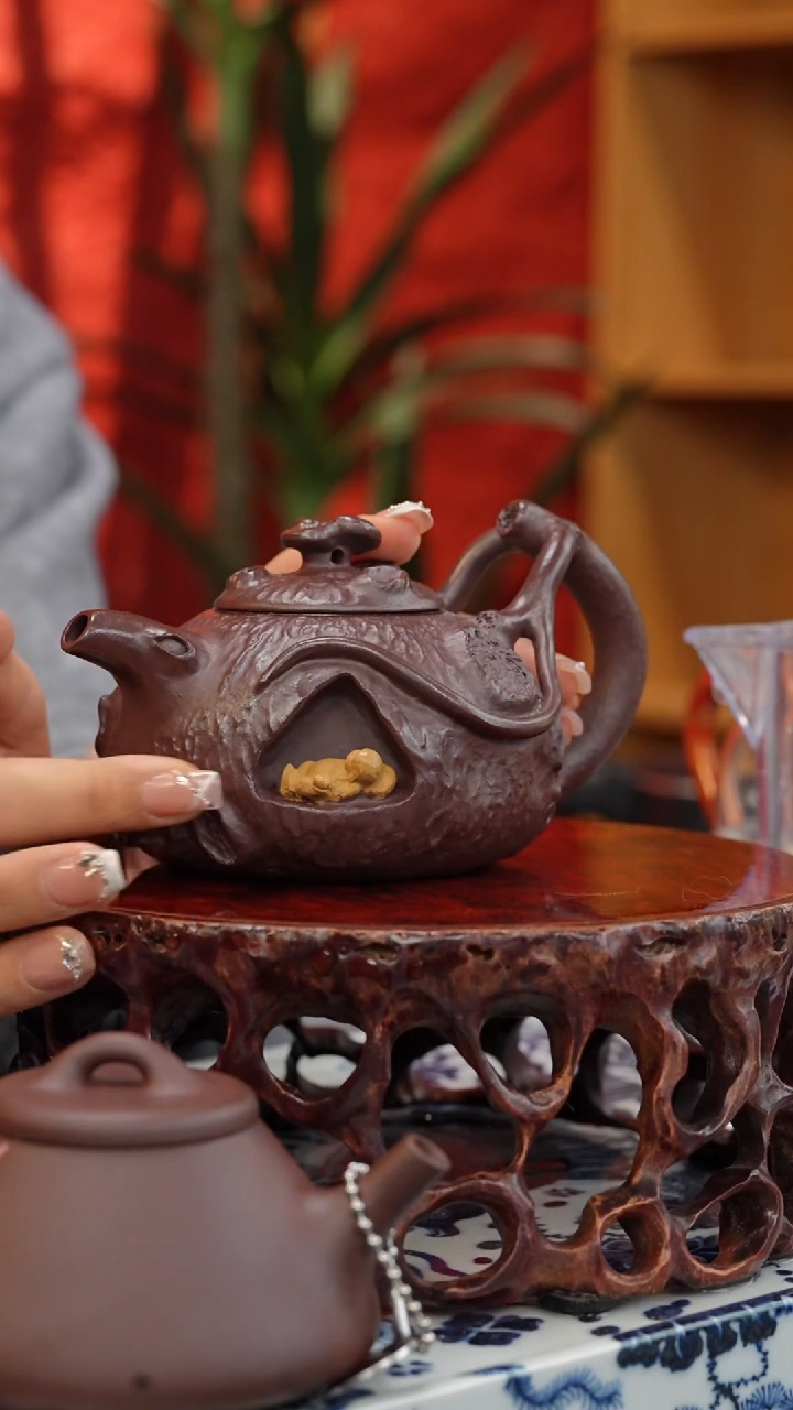 【闪购商品】紫砂茶壶【头哥精选紫砂壶】3松鼠卧佛