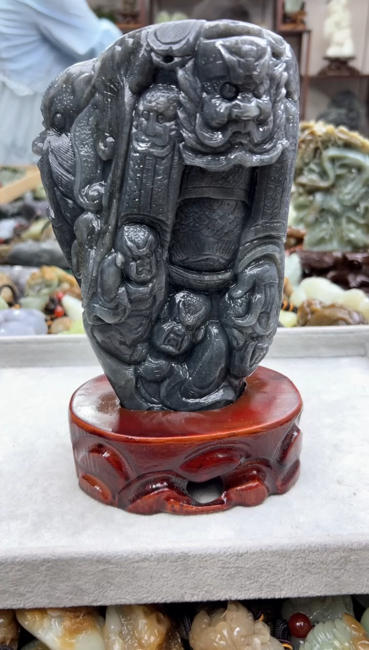 和田玉未镶嵌摆件1