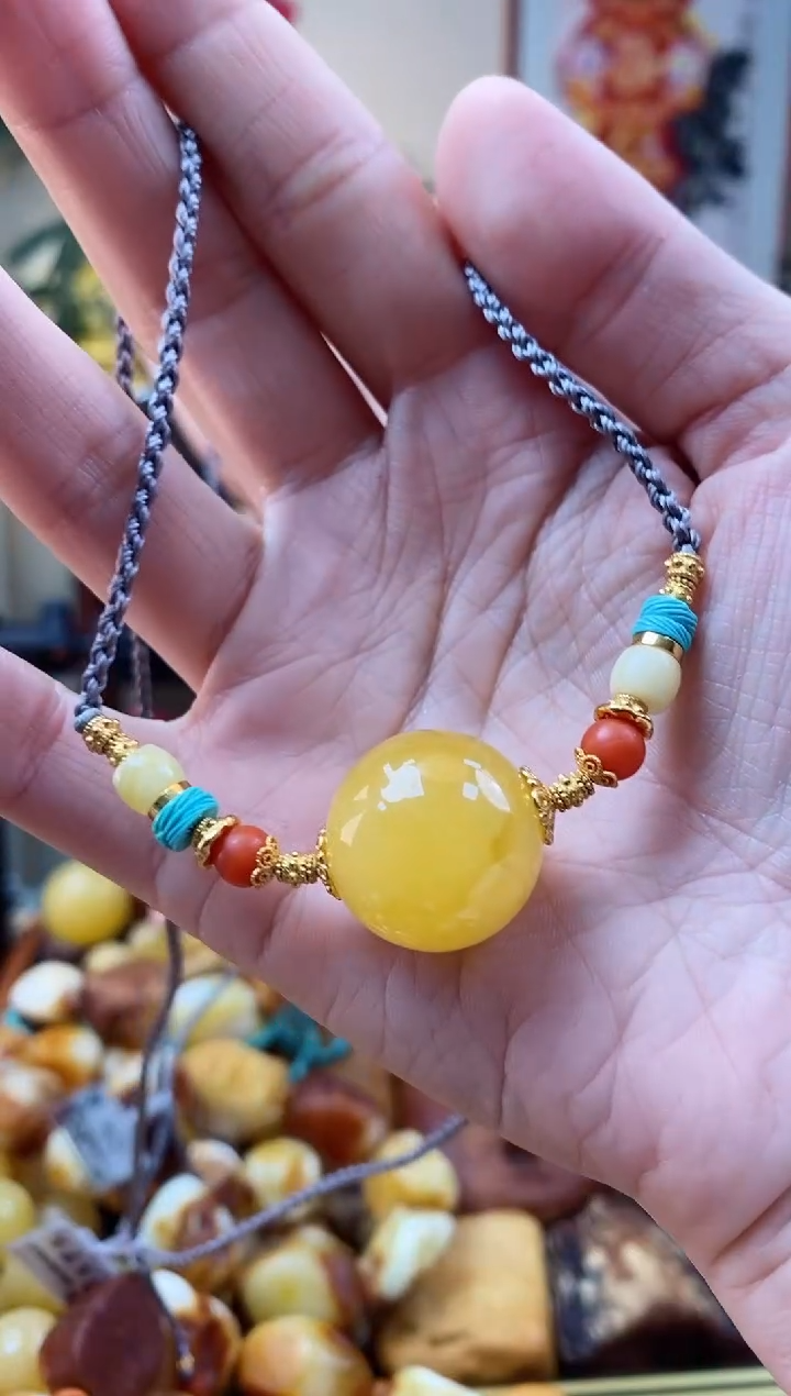 【闪购商品】蜜蜡颈饰未镶嵌吊坠
