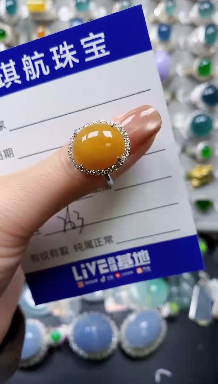 【闪购商品】翡翠戒指银S925镶嵌0263