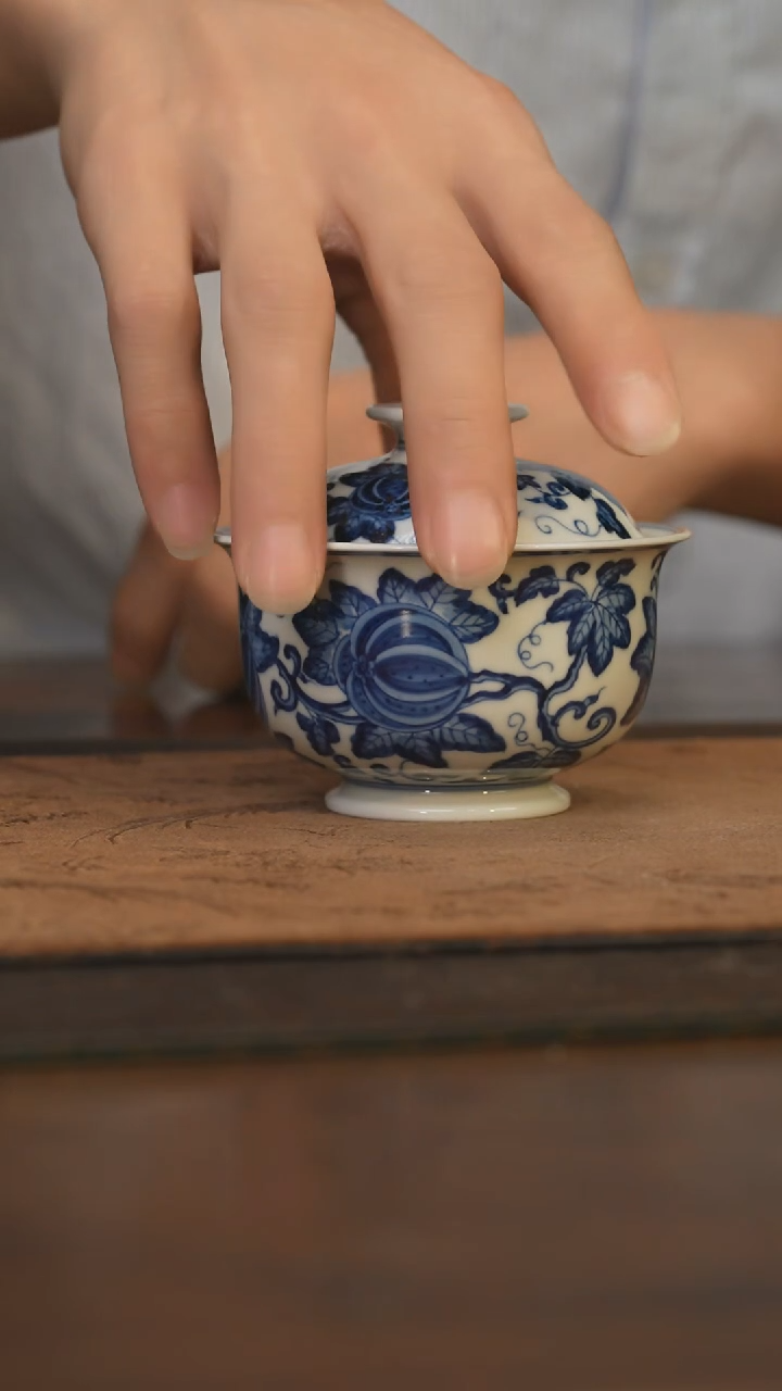 杯柴窑青花破价福利