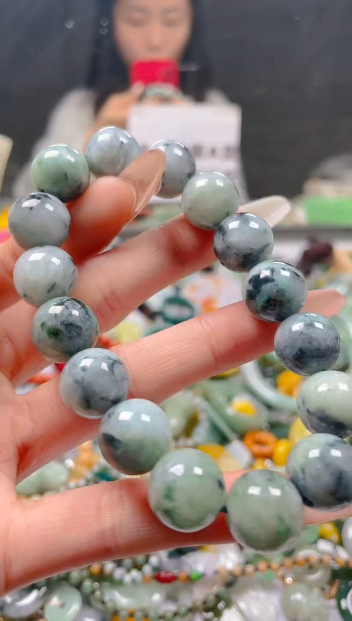 【闪购商品】翡翠颈饰未镶嵌13-14MM/B/翡翠A货一图一物