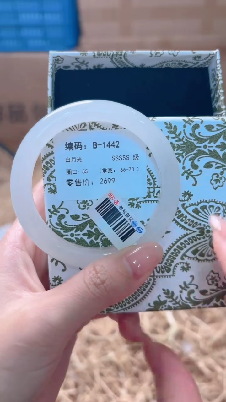 未镶嵌手镯石英质玉B-1422