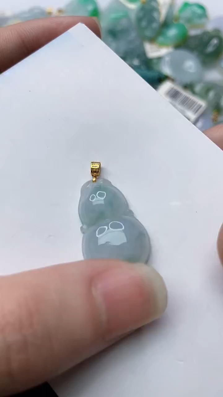 【闪购商品】翡翠颈饰18K金镶嵌43.........