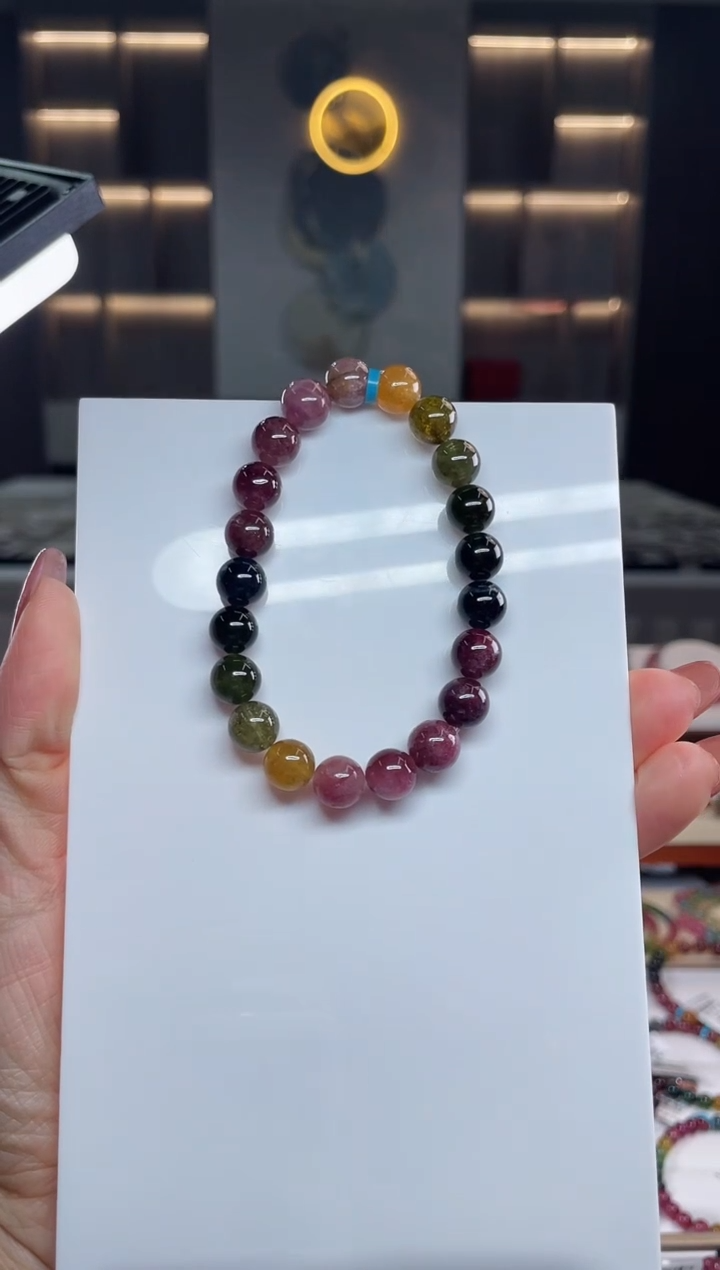 单圈手串未镶嵌碧玺（多样性发一条）T