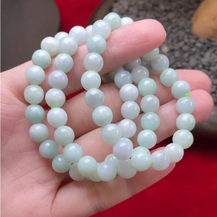 【老王好物优选】10077A-天然翡翠手串-多样性发一