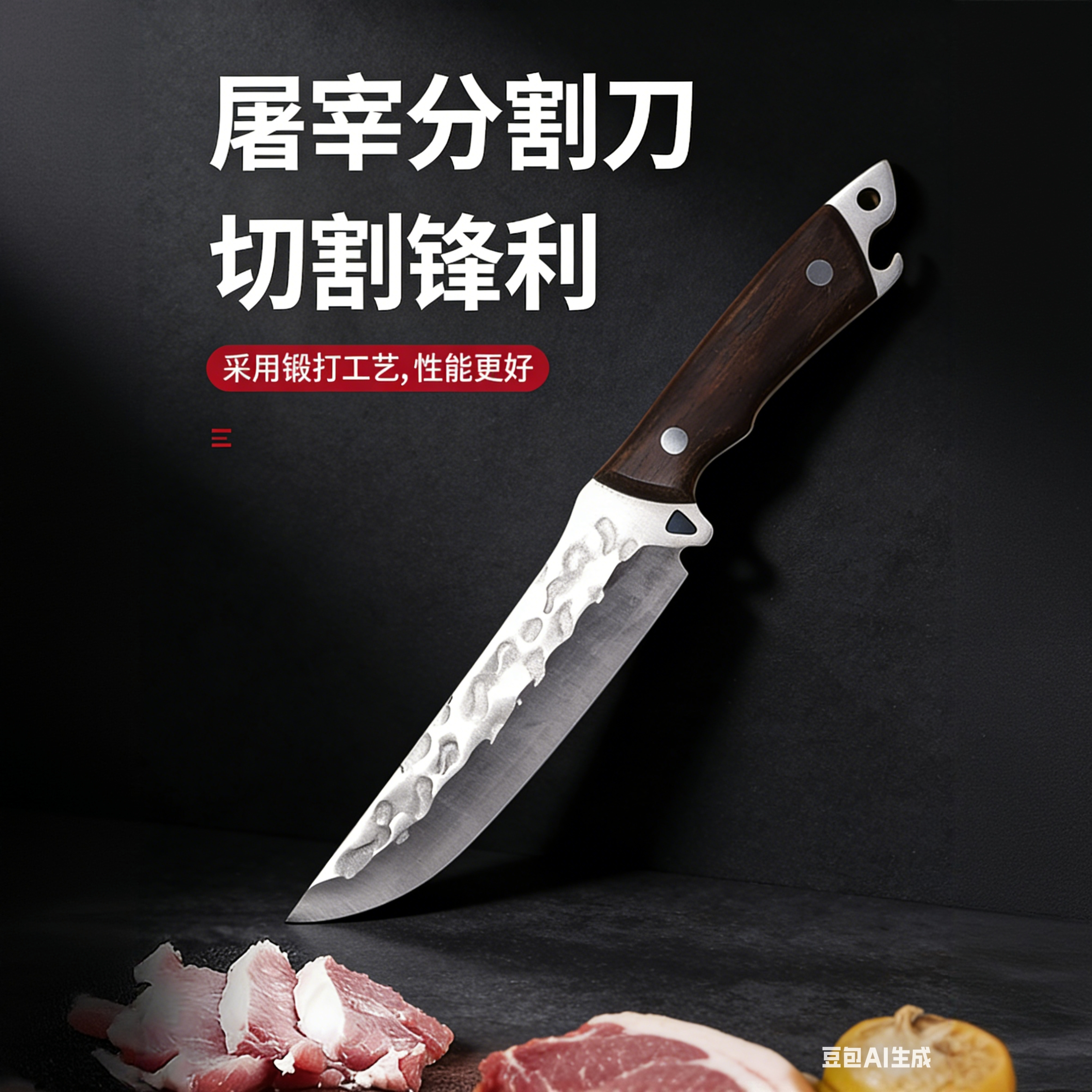 意尼达家用屠宰切割刀锻打刀具