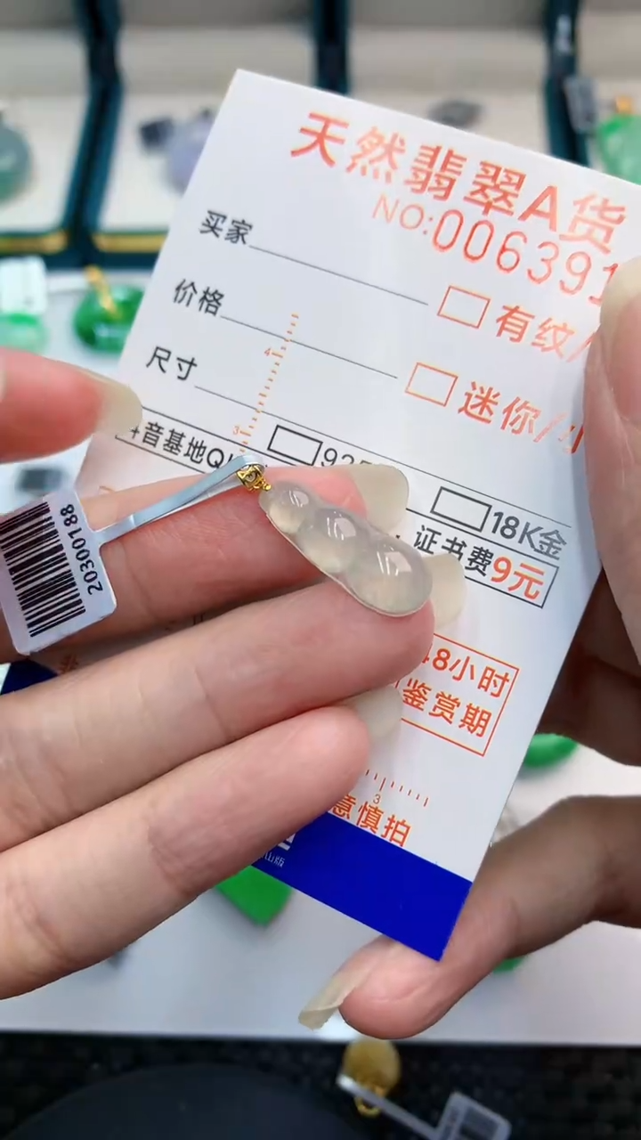 【闪购商品】翡翠颈饰18K金镶嵌           8