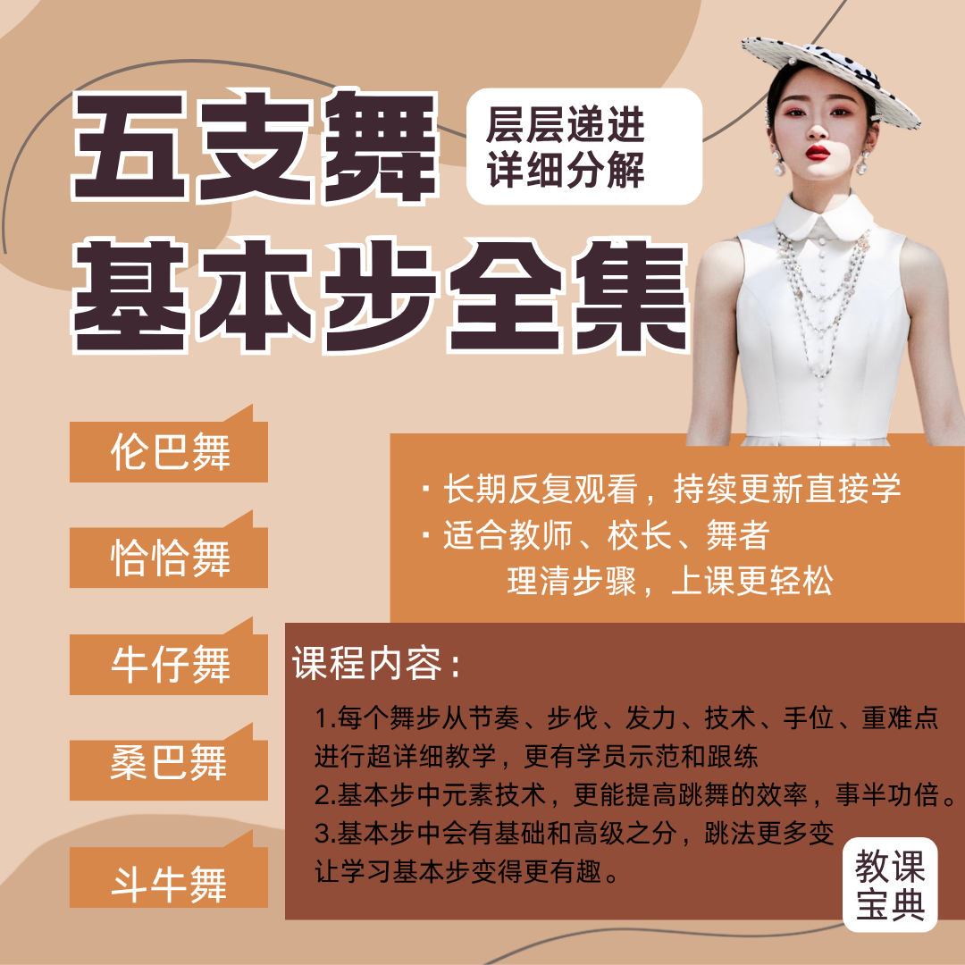 《拉丁五支舞基本步教学体系》恰恰伦巴牛仔桑巴斗牛