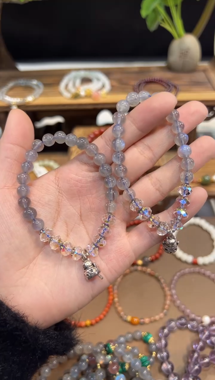 【闪购商品】长石手链未镶嵌手饰@@多样性发一