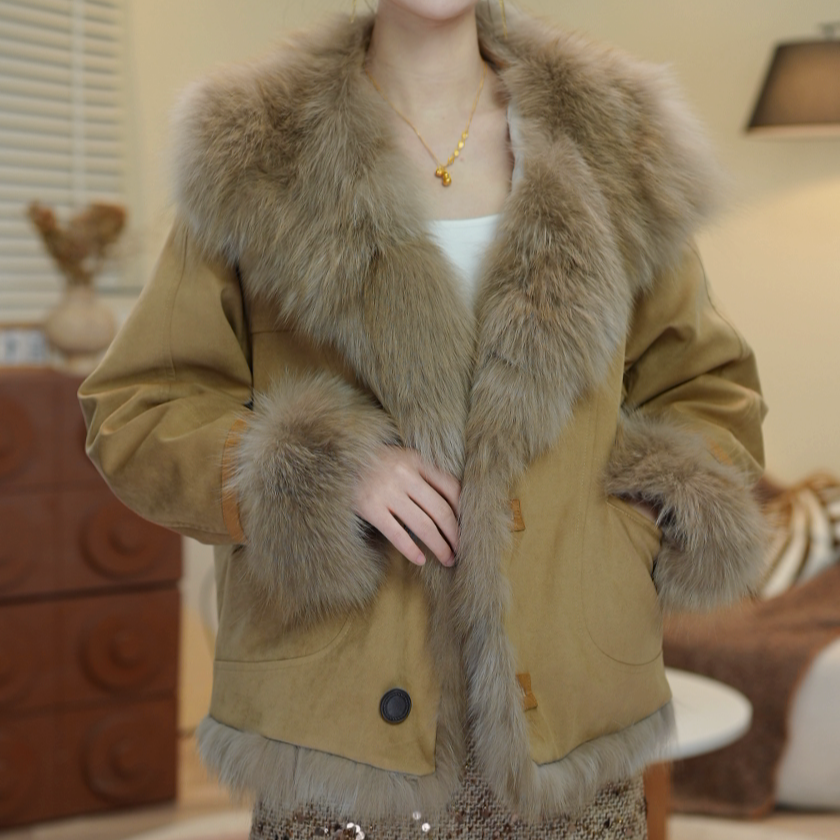 2025时尚毛领宽松加厚毛毛网红外套-冰冰-115